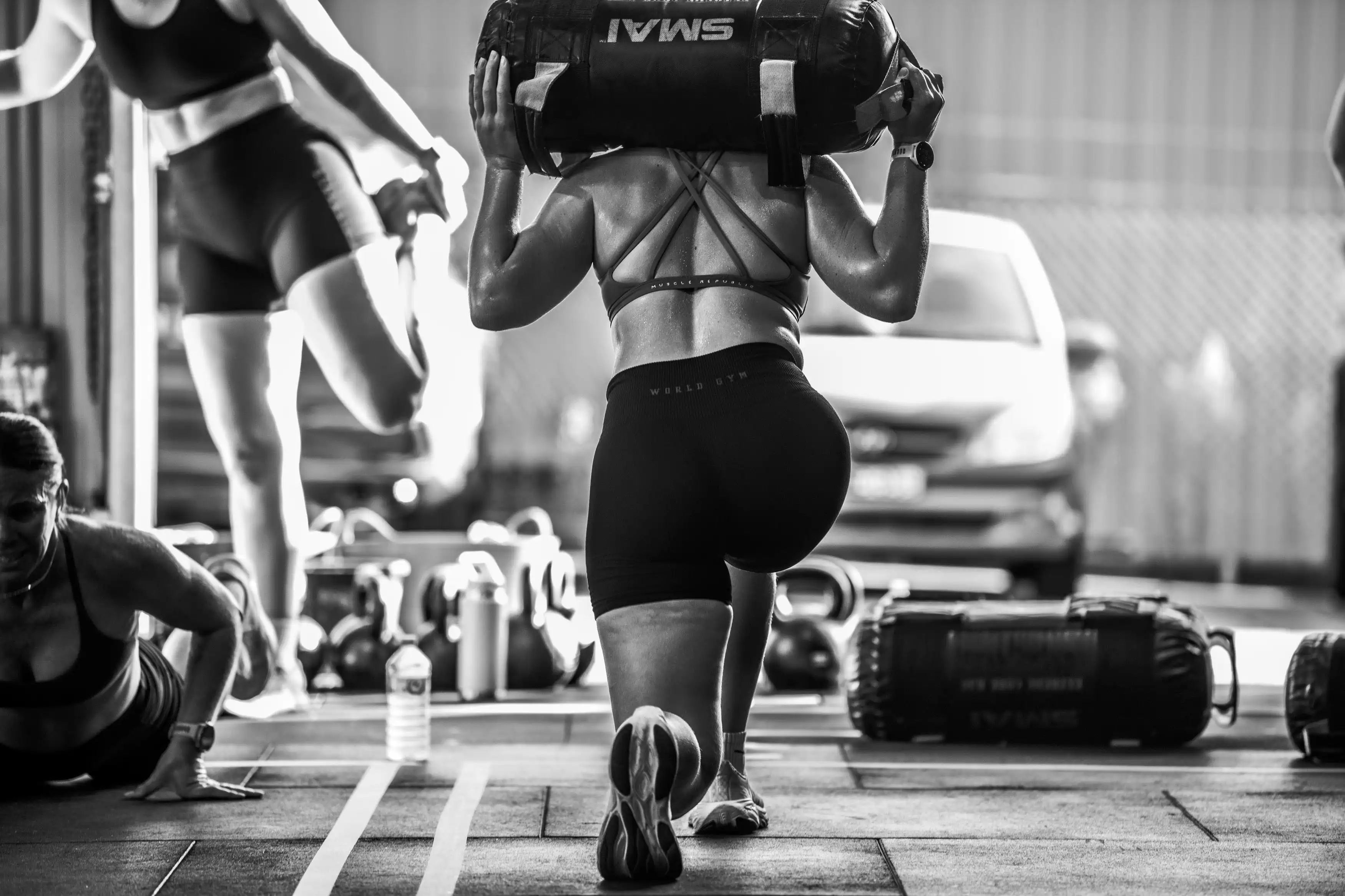 Members on the floor at the CrossFit Ulladulla Hyrox launch