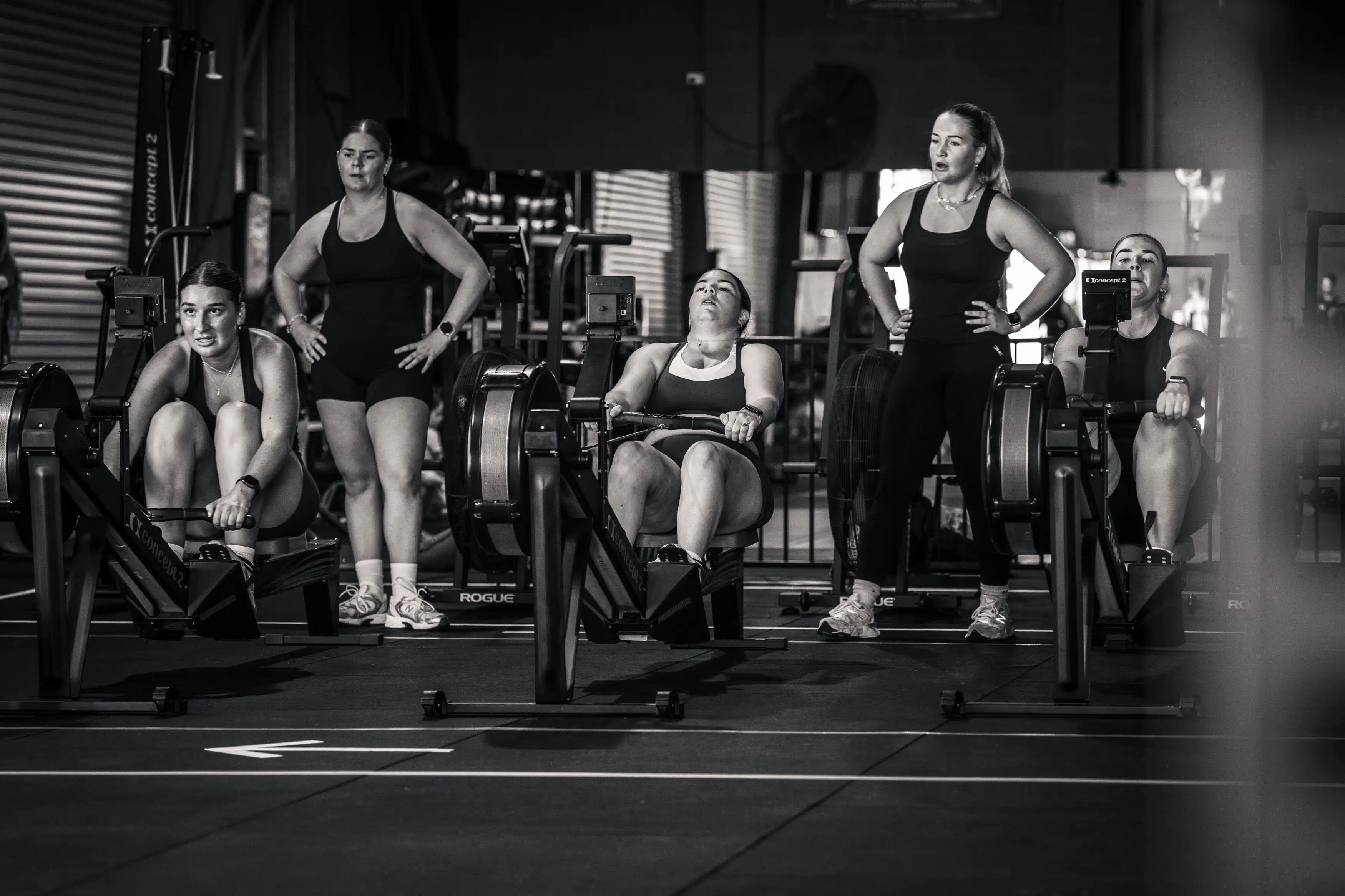 Athletes training at the CrossFit Ulladulla Hyrox launch event
