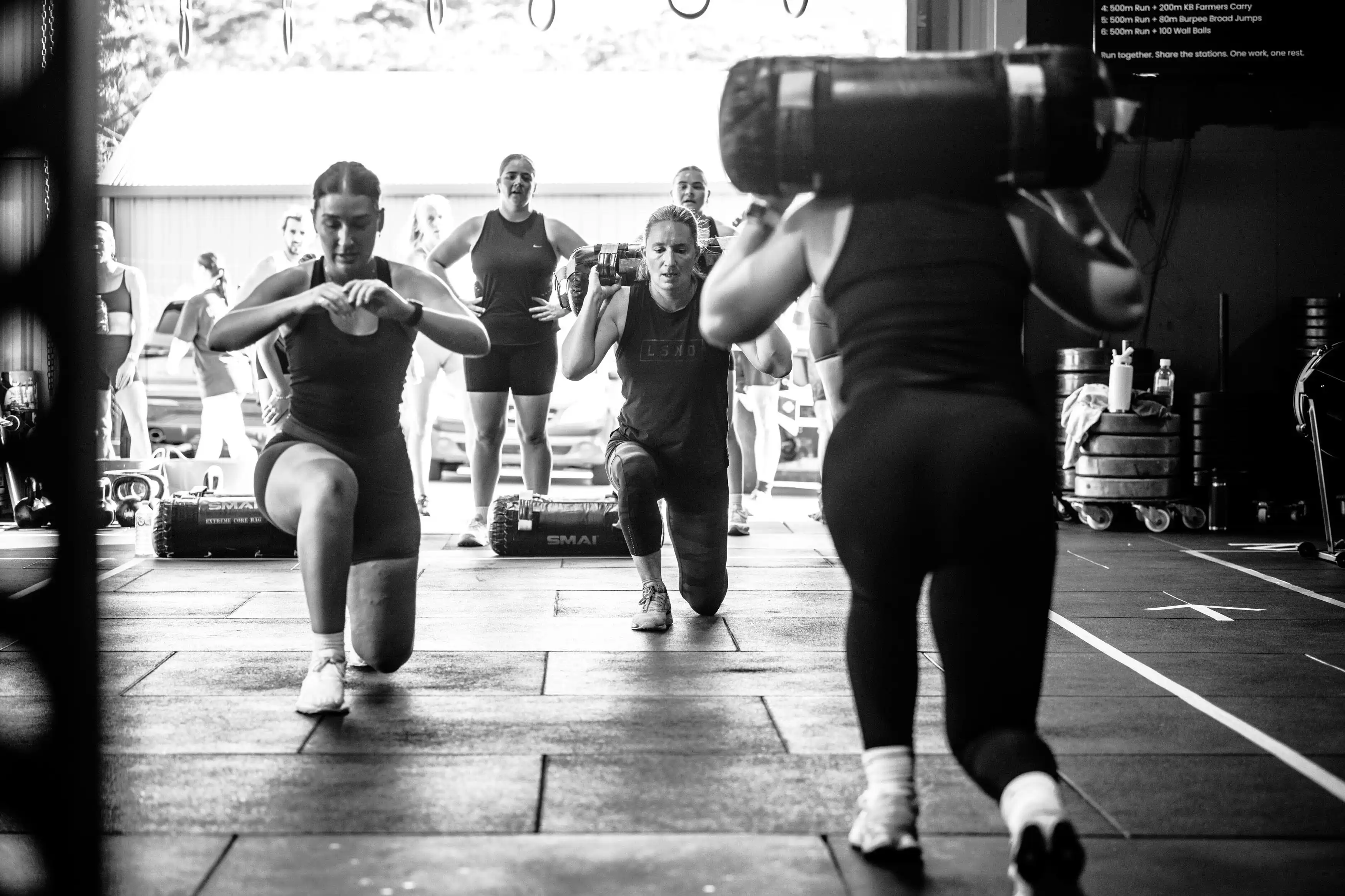 CrossFit Ulladulla members at the Hyrox launch day