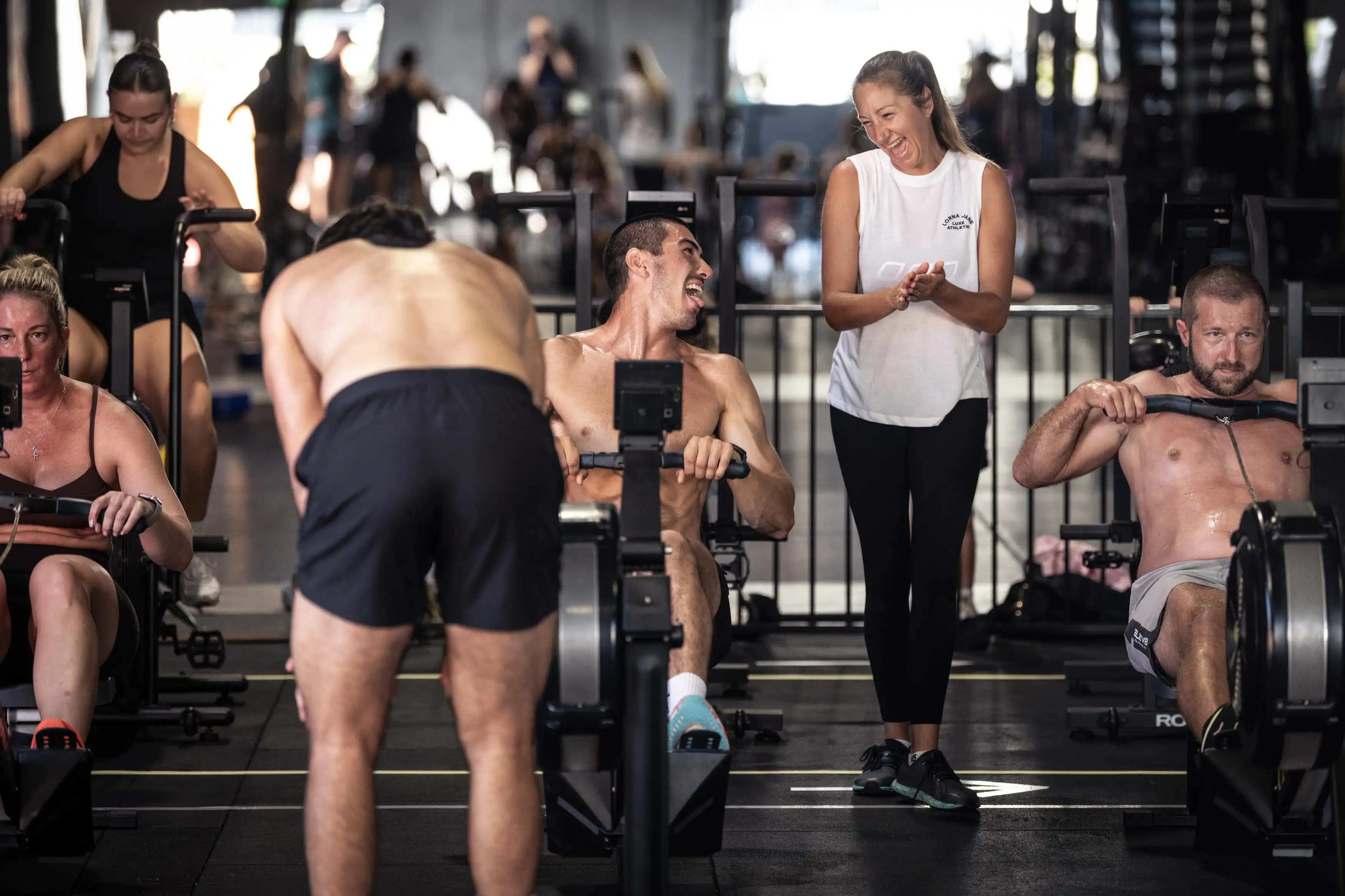 Members on the floor at the CrossFit Ulladulla Hyrox launch
