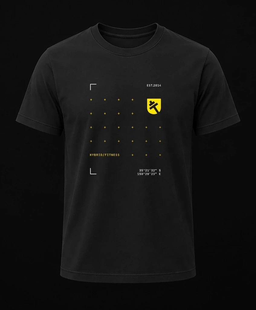 Hyrox Training Club tee in black — front