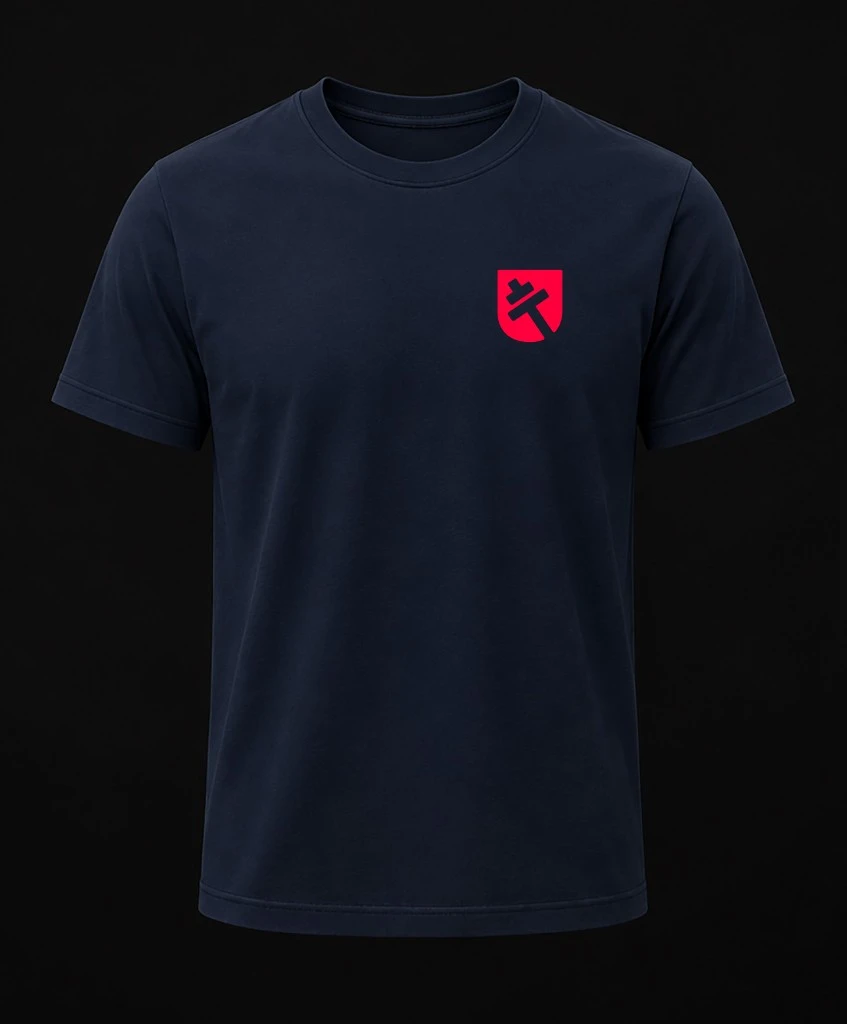 Navy CrossFit Ulladulla tee — front