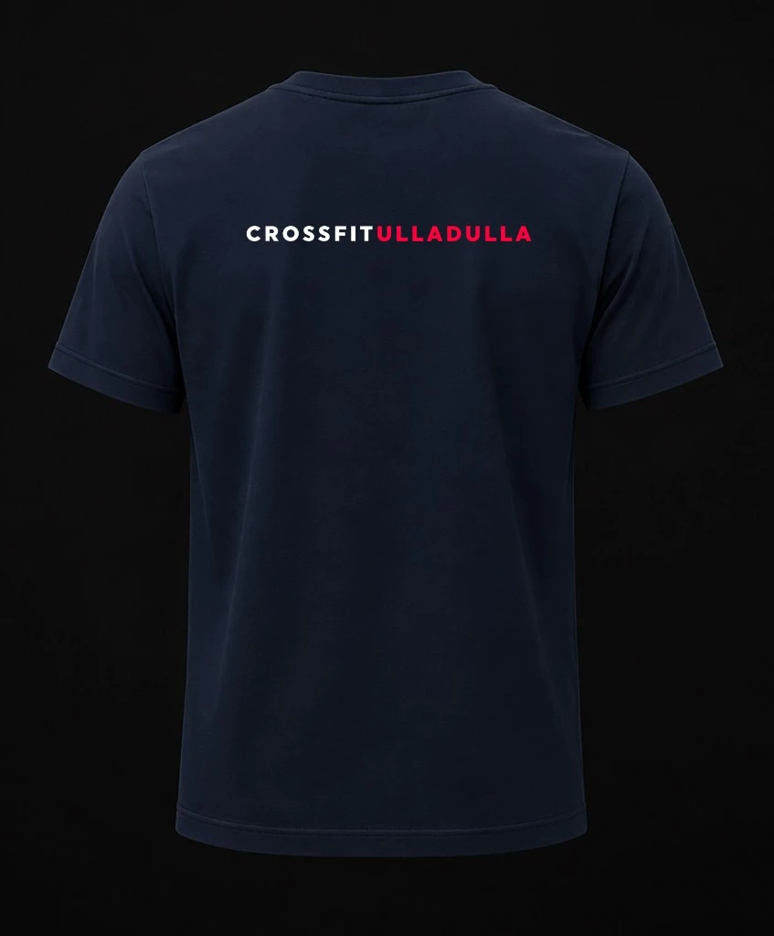 Navy CrossFit Ulladulla tee — back