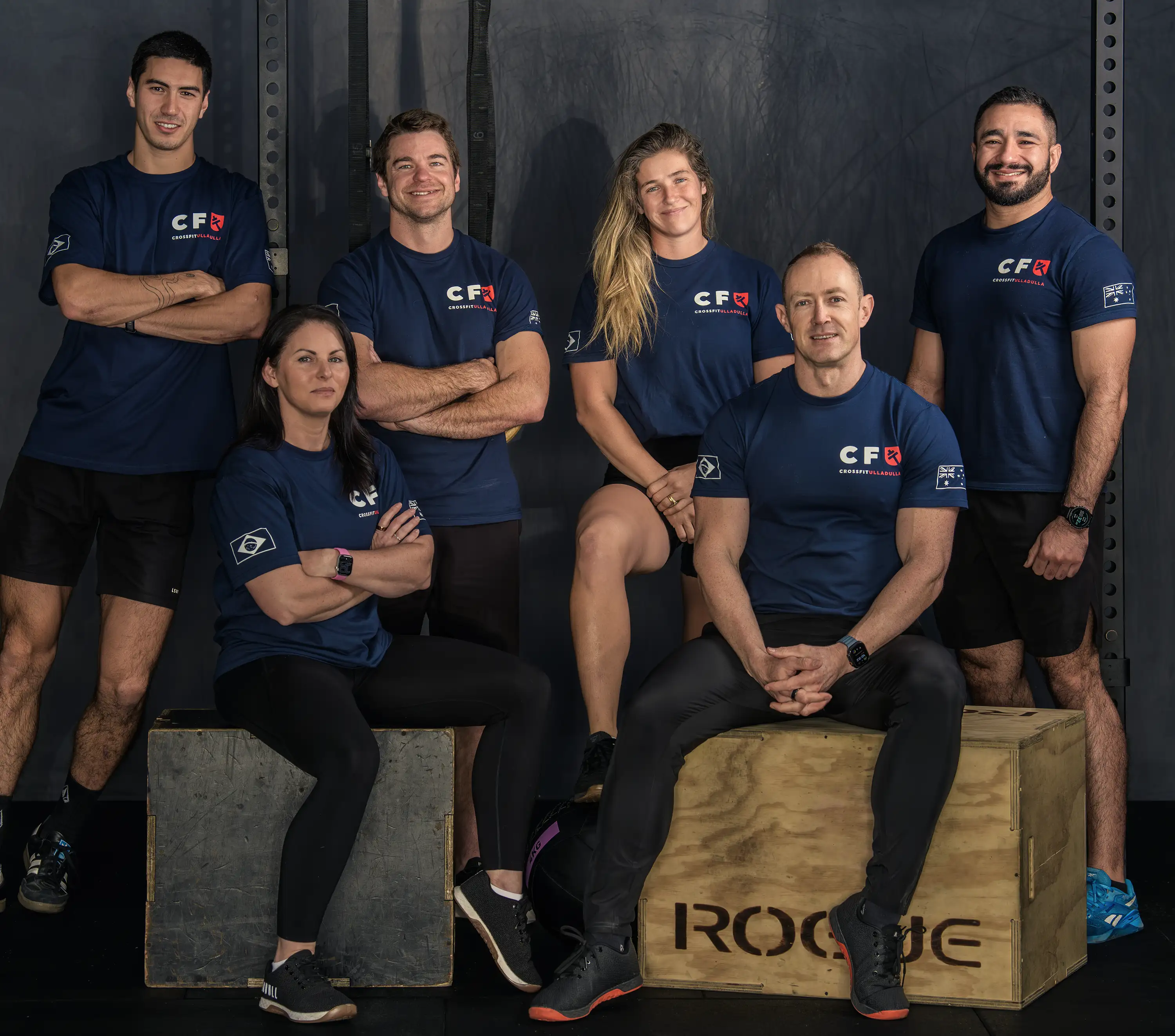 The CrossFit Ulladulla coaching and management team together in the gym